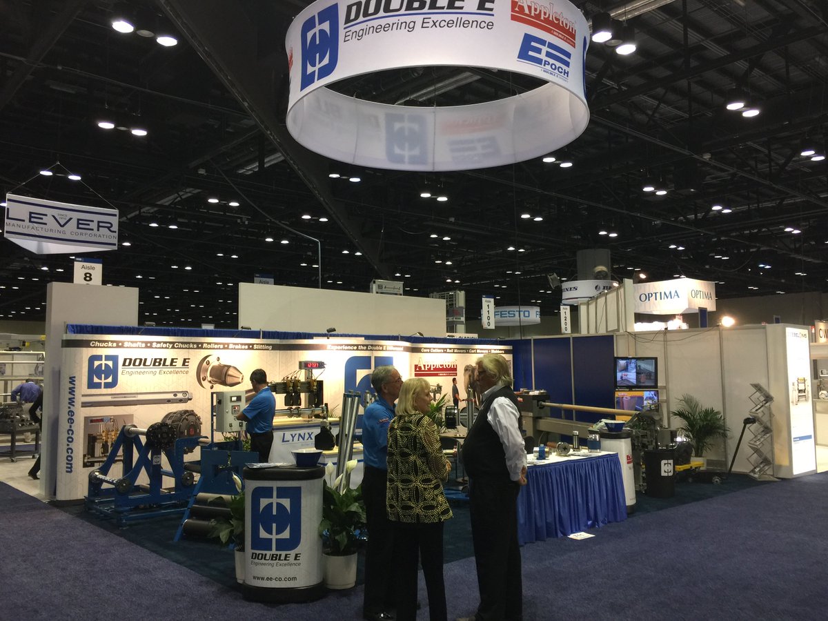 DoubleECompany's tweet photo. We are set up and ready to go! Come visit Double E at booth 711 at the @ICEUSAEXPO in Orlando, FL. #ICEUSA #DoubleE #AppletonMFG https://t.co/Wq8xjdFukh