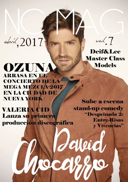 LatinIconos's tweet photo. En portada y entrevista exclusiva @DavidChocarro en #NCMAG! https://t.co/udOx0m5nP9