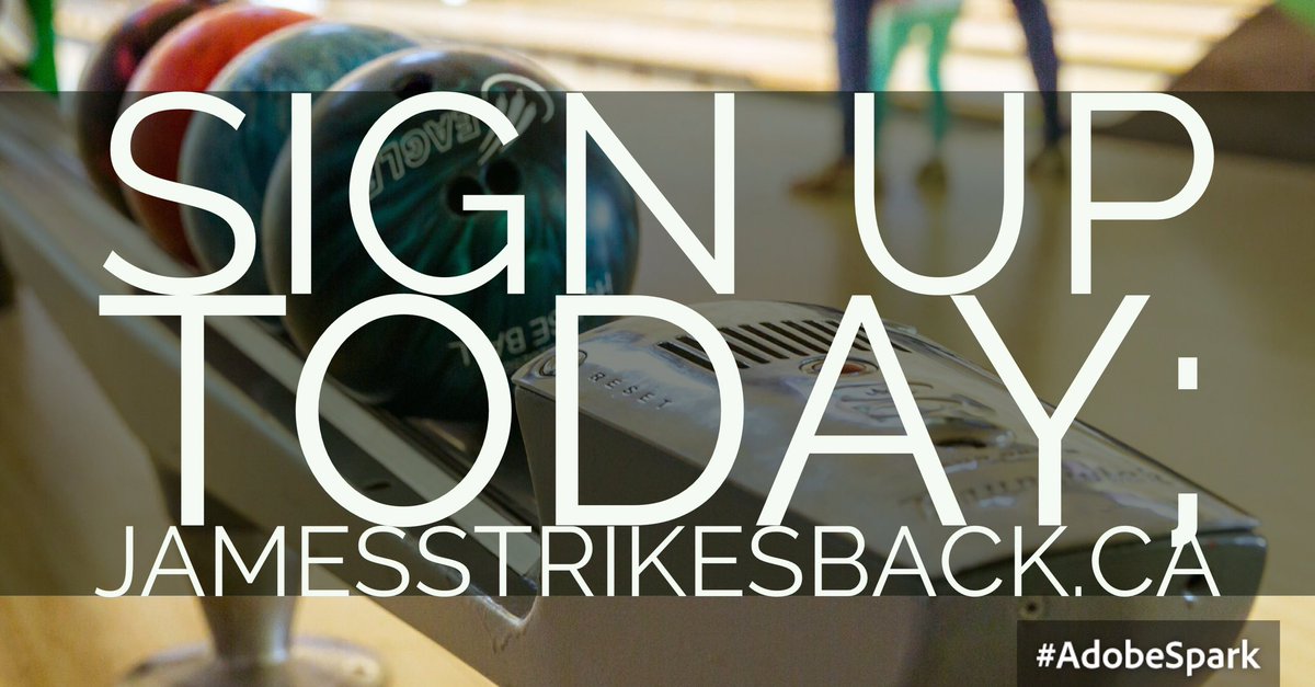 JamesStrikes17's tweet photo. 5 Days! Help us reach our goal by Sunday &amp; we will see ya for some bowling fun! 🎳https://t.co/f3neIpICxE #ottawa #ottawaevents #mentalhealth https://t.co/bcnoSKmCkk