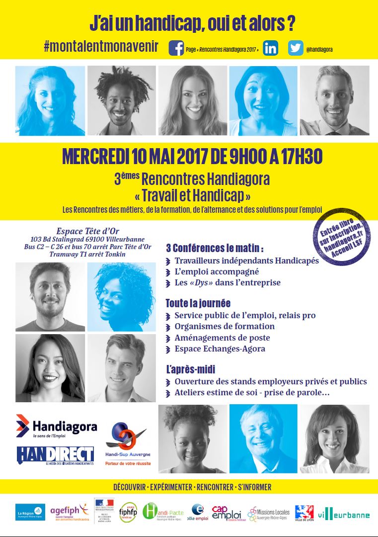 handirect's tweet photo. #Emploi et #handicap : Découvrez le programme des Rencontres #Handiagora 2017! https://t.co/JynkEgyRuA https://t.co/hsoaZ0izma
