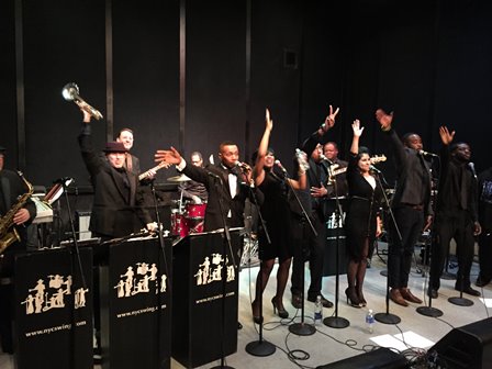 BarbaraCoen's tweet photo. Love our clients: Tonight! Having a party? C’mon down for a #NewYorkCitySwing Live Showcase @ #SIR Studio #AdminOffice https://t.co/RDEJk9KMFl