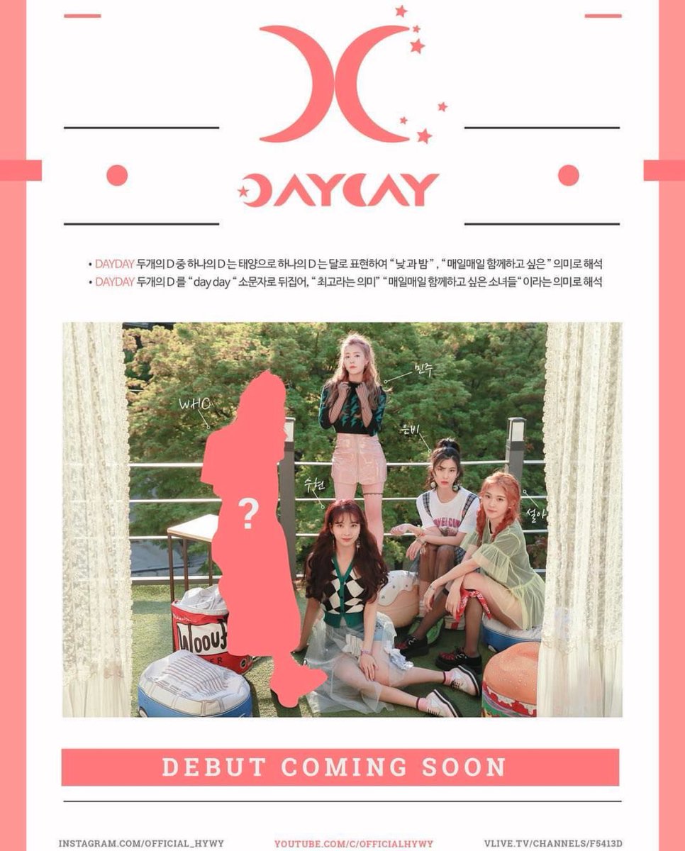 thearkth_'s tweet photo. [INFO] มินจูจะเดบิวท์กับค่าย HYWY ชื่อวงว่า #DAYDAY มีสมาชิกทั้งหมด 5 คน จอนมินจู, อีซูฮยอน, คิมอึนบี, ชินซอลอา และอีกคนยังไม่เปิดเผย https://t.co/AA9IREwSr7