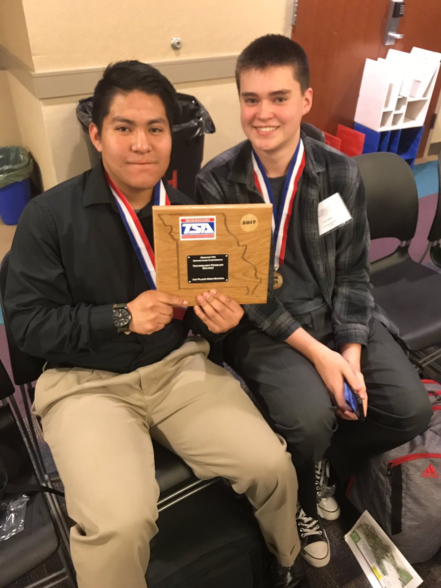 frc1806's tweet image. State Champions #TSA #TechProblemSolving first time coming to #MOTSA conference. @SamSterling8 @dagr8cleg