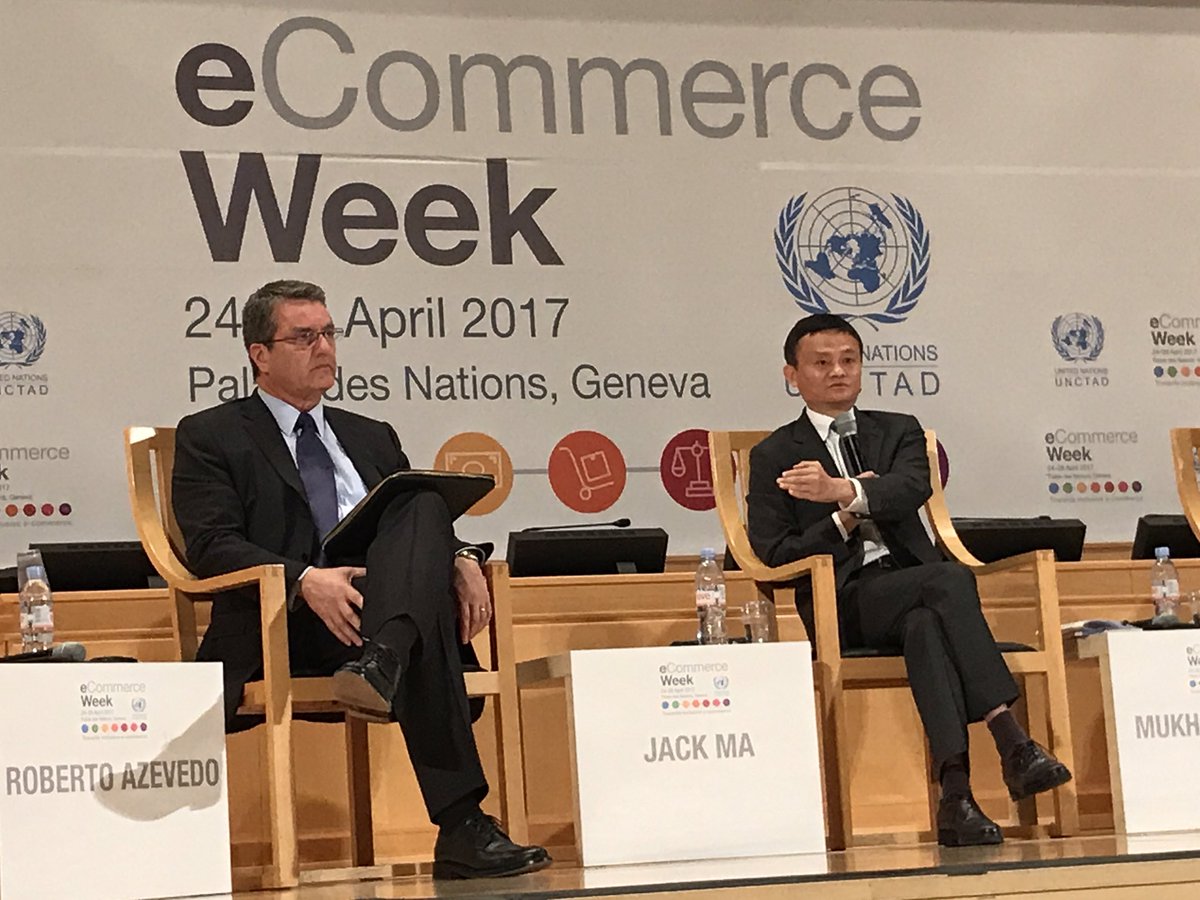 alvarcidane's tweet photo. "Have more women in your boards of directors. Women care for others more than men do" -Jack Ma #ecom4dev #unctadeweek https://t.co/RuoSGeghVT