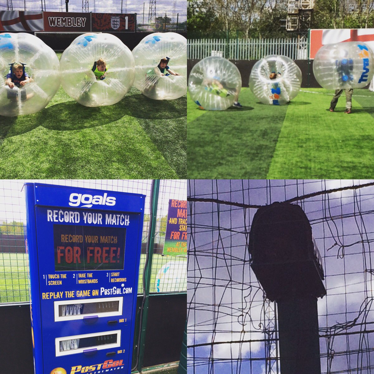 ZorballUK's tweet photo. In sunny #Wimbledon today for Zach's #birthdayparty @goals_wimbledon! Looking forward to seeing the replays courtesy of @PostGoL https://t.co/1f4uYQRrdt