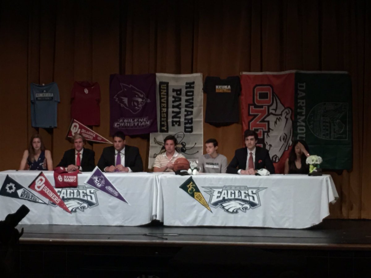 Honored by the words of Coach Garland at POPCS senior signing chapel. Thank you, seniors, for all u have done for POPCS. Go Eagles! #popcs