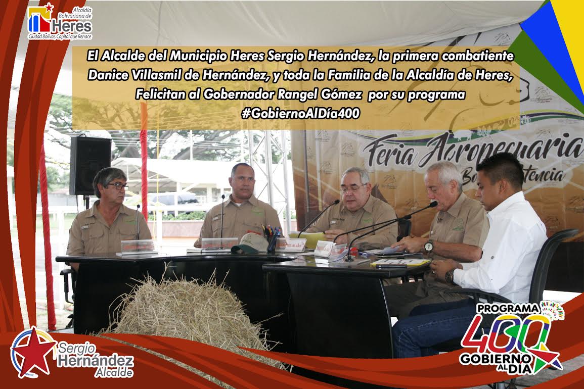 cboalcaldia's tweet photo. Alcalde del municipio Sergio Hernández Felicita al Gob. @rangelgomez y todo su equipo de trabajo por #Programa400conRangel https://t.co/PzQhgaeVjH