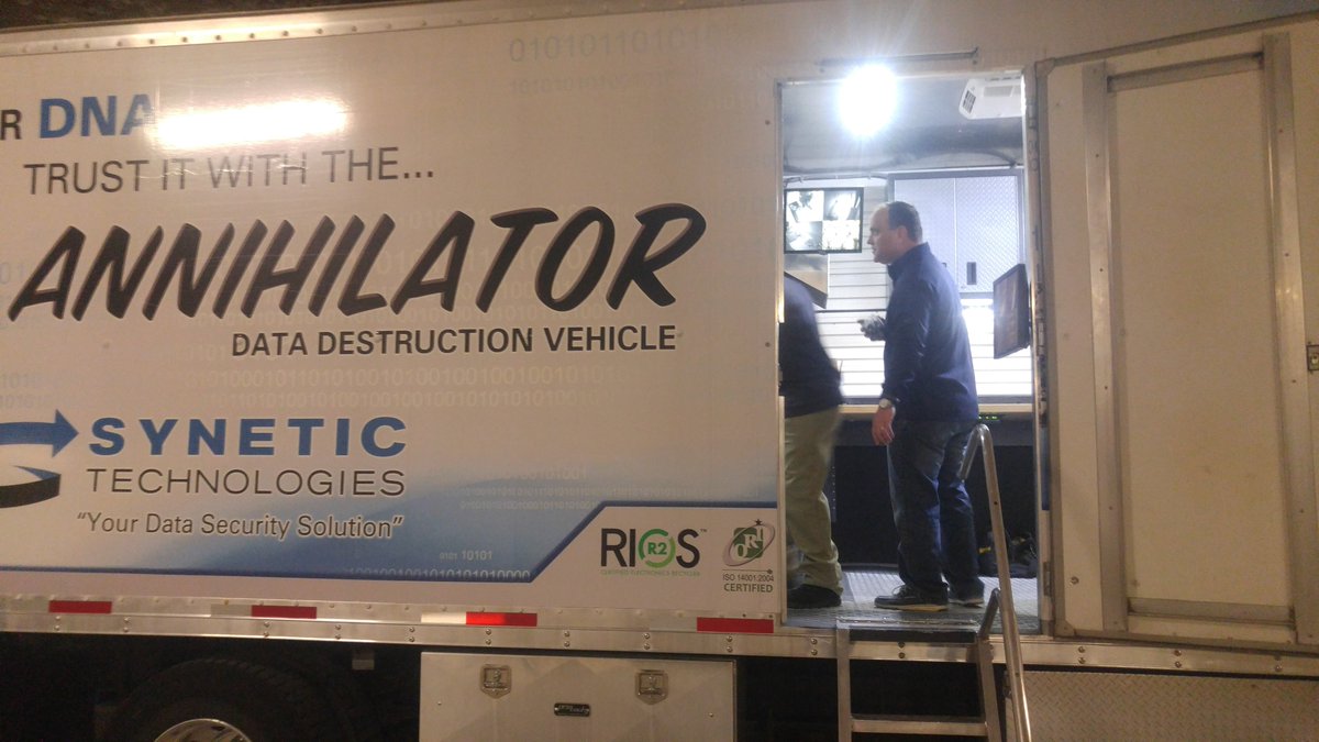 SyneticTech's tweet photo. In honor of Earth Day, Synetic enjoyed partnering with @CavernTech on an E-Recycling event 125 ft underground. Thank you to all who joined! https://t.co/TxHck0nJZm