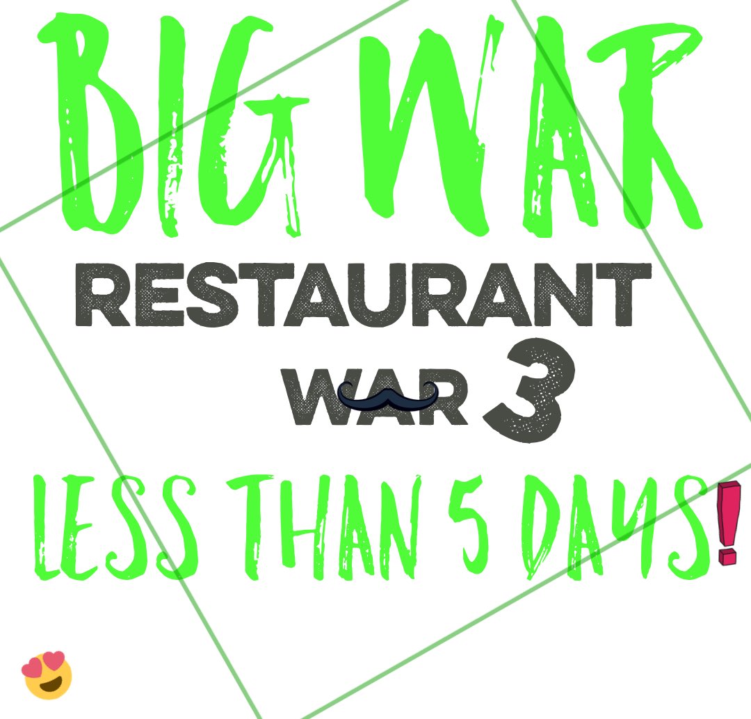 businessclub_qu's tweet photo. Get ready for the big war! 😱🔥
Come to support you favorite restaurant! 😍

See you soon !! 

#Restaurant_war3
#حرب_المطاعم٣ https://t.co/SdbkFC6rXi