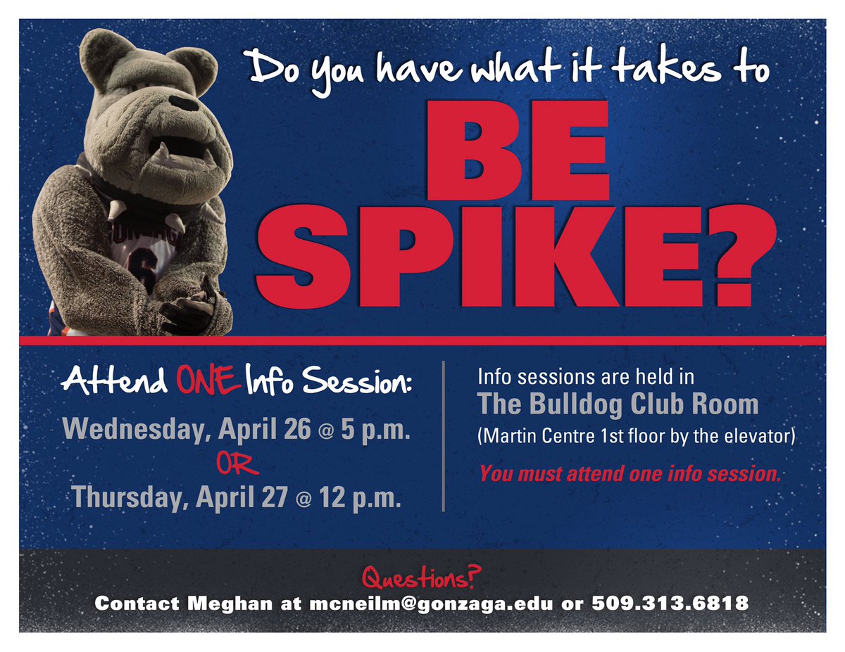 ZagRewards's tweet photo. Join us at our info sessions this week and see if you have what it takes to be Spike 🐶 https://t.co/6qE32tHCSM