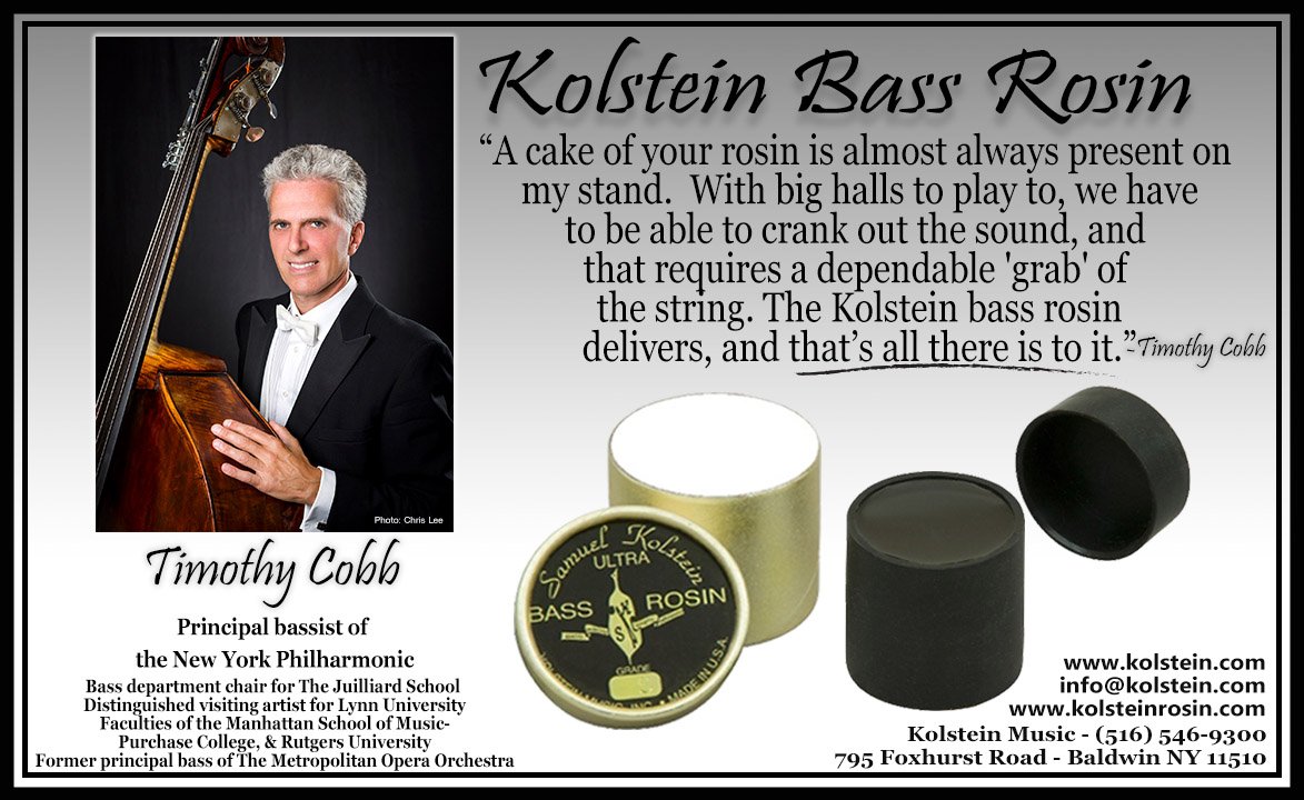 kolstein_music's tweet photo. @nyphil Timothy Cobb uses #kolsteinbassrosin to "crank out the sound!" #kolstein #TuesdayMotivation practice everyday&reach your dreams! https://t.co/WsEUmfANeW