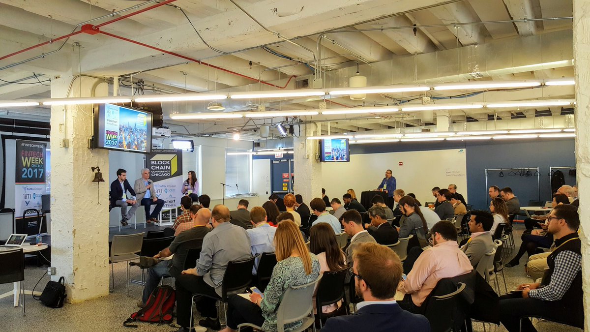 bneiluj's tweet photo. In Chicago for the #FinTechWeek #blockchainChicago https://t.co/hdRRYaD7BP
