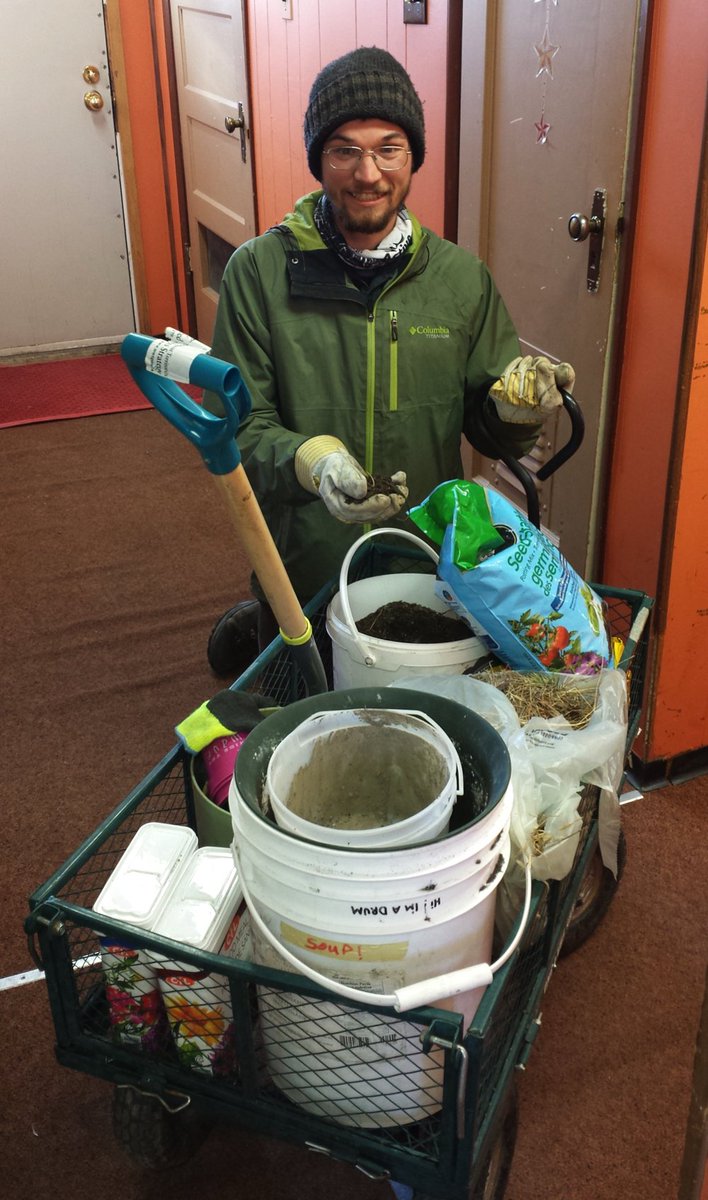 EcologyNorth's tweet photo. TODAY 12-1pm: Building Soil in the NWT - Courtyard of Greenstone Building https://t.co/onJuZVH39A #EarthWeek2017 #yzf #soil https://t.co/VQTfg6KR2B