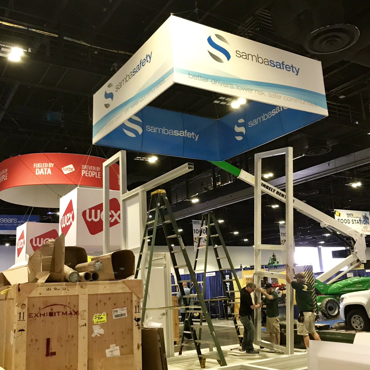 richlacey's tweet photo. It's almost @nafafleet time. Stop by the @sambasafety booth and see what we are up to #driverriskmanagement #csa #driversafety https://t.co/EeB4Zrdj3e