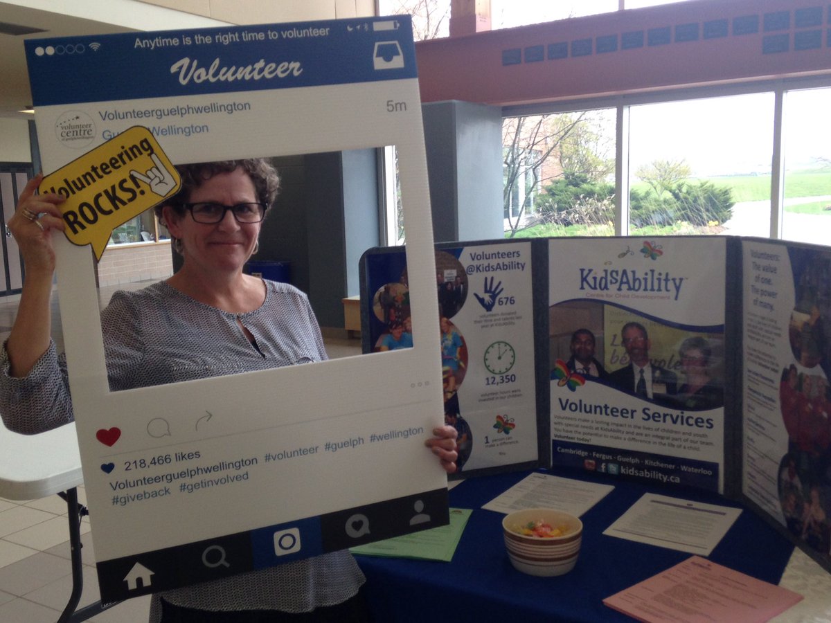 anncrump_annie's tweet photo. .@TheBlueBlast to share @KidsAbility #volunteer opportunities #Guelph #BishopMac https://t.co/bUDaAb0vWE