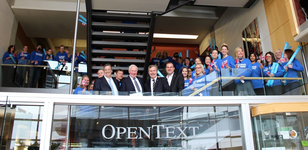 Proud to have <a href="/Canada/">Canada</a> 's <a href="/GGDavidJohnston/">Rt. Hon | Très hon. David Johnston</a> join the <a href="/OpenText/">OpenText</a> team today in <a href="/citywaterloo/">City of Waterloo</a>! Welcome from Canada's largest software company!