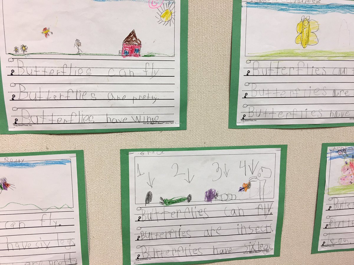 DrSonal_EDU's tweet photo. Kindergarten writing #ideas #organization #wordchoice #voice #sentencefluency #conventions #presentation #romogrows @TRChoff https://t.co/GOQv2rDATo
