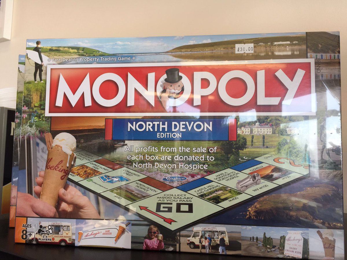 #NorthDevonHospice #Monopoly now in stock, featuring our very own #Woolacombe Beach!