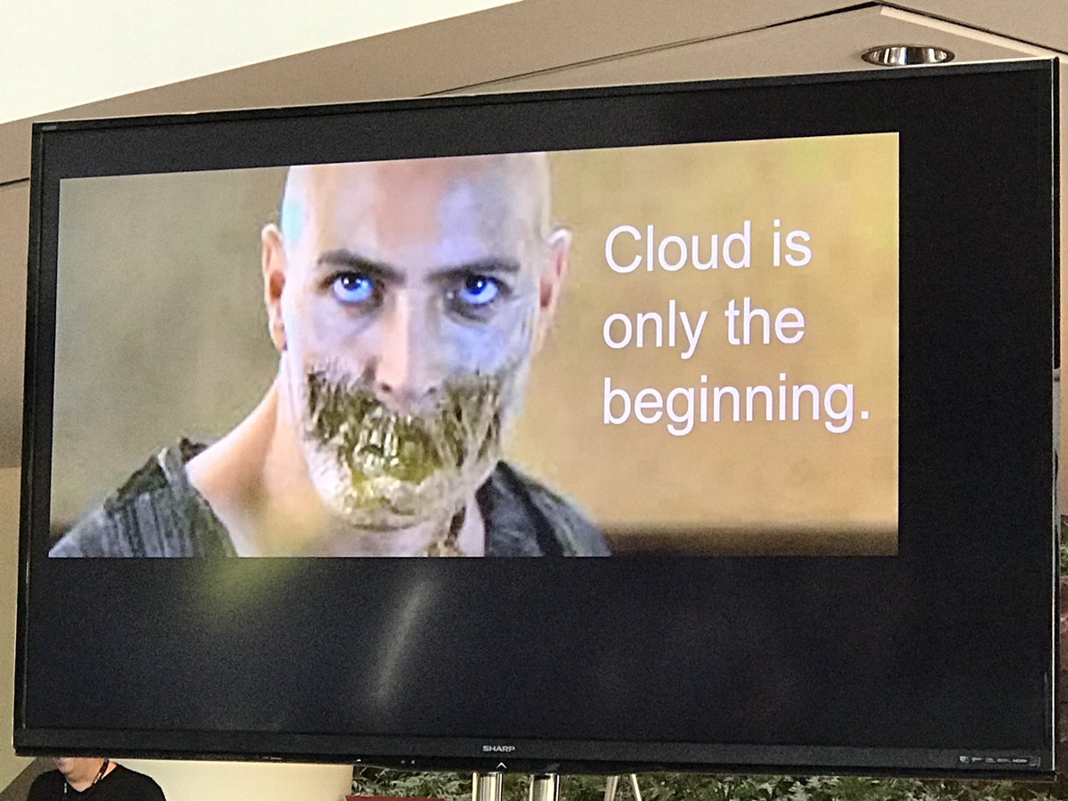 MahmoudElassir's tweet image. Cloud is only the beginning @drewfirment #devopsvz