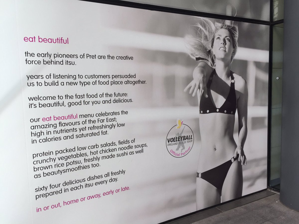 <a href="/ItsuOfficial/">itsu</a> Next time you sponsor sport don't diminish it &amp; use a nearlynude model who clearly has not played beach vb b4 <a href="/Sport_Beautiful/">Sport_Is_Beautiful</a>