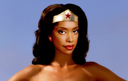 Happy birthday to the beautiful gina torres, she will forever be my wonder woman 