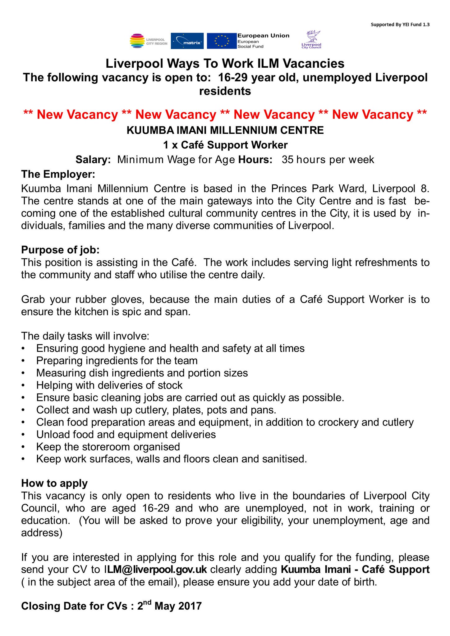 Kuumba Imani On Twitter 2 New Vacancies At Kuumba Send Cv S Kuumba Imani On Twitter 2 New Vacancies At Kuumba Send Cv S