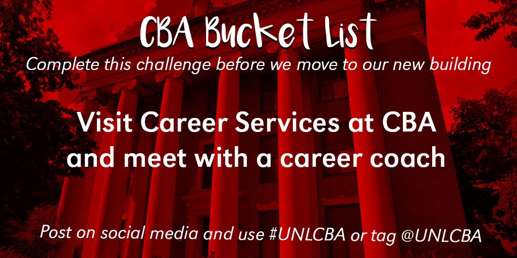 NebraskaBiz's tweet photo. #UNLCBA Bucket List challenge: Celebrate your job or summer internship by ringing the job bell in Career Services at CBA! #UNL https://t.co/7b7txcJvuK
