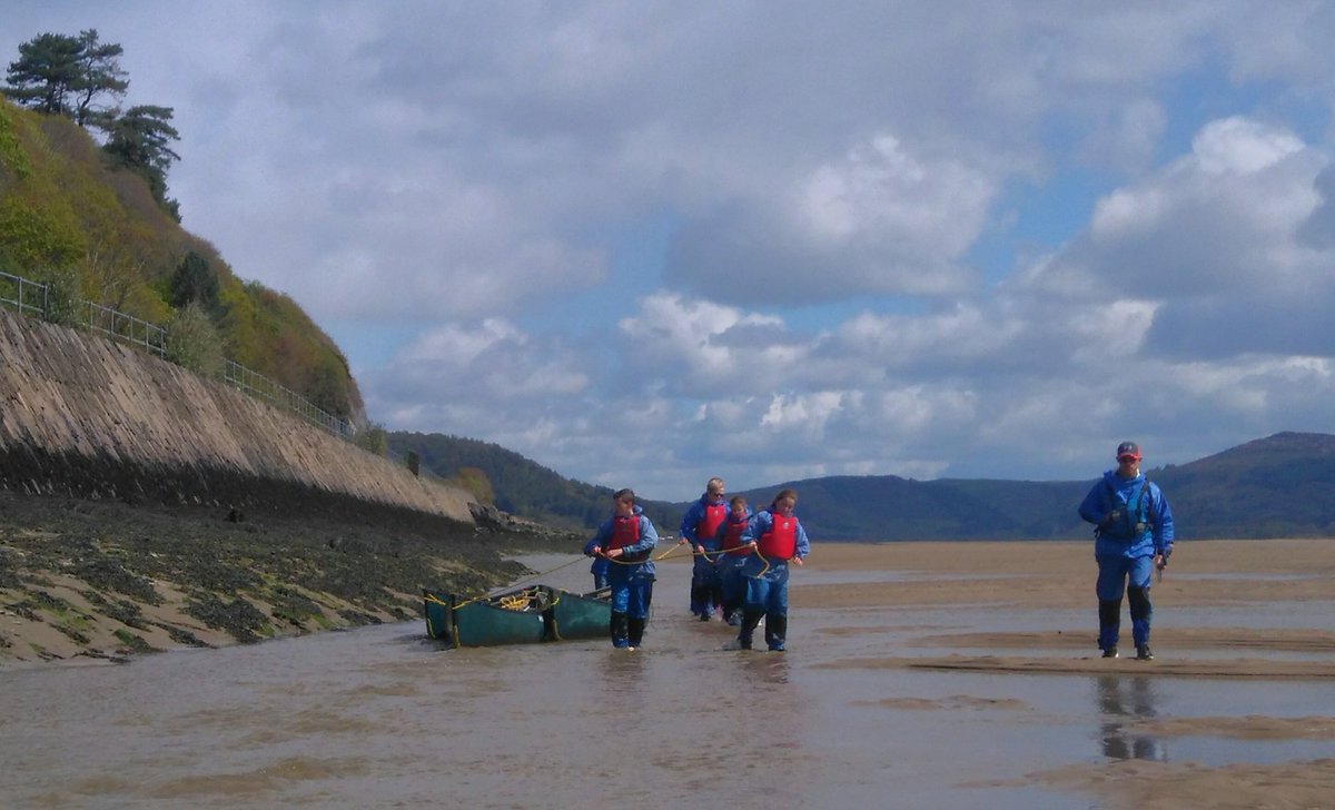 A race against time... A dissappearing tide needed #teamwork to avoid being beached on the sandbank. @SWBAcademy