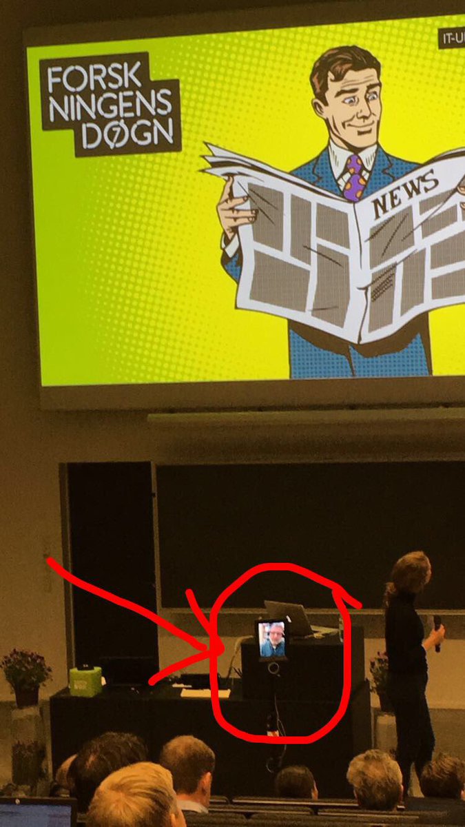 SigneBisbjerg's tweet photo. SÅ sejt! Næste taler om #fakenews er en robot! 🤖@ITUkbh Factchecking teknologier kommer buldrende. Vild - og vigtigt - udvikling. https://t.co/MkmJru7YZe