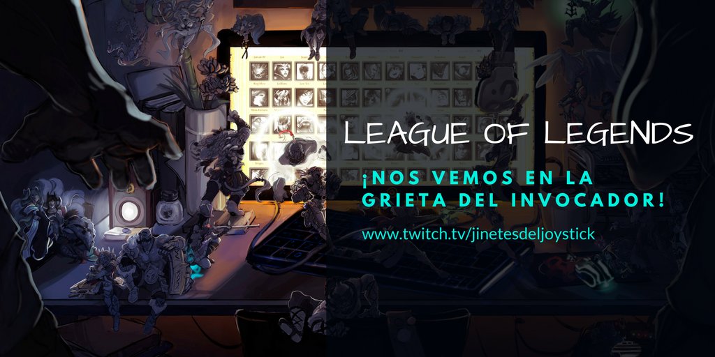 jinetesjoystick's tweet photo. ¡Nos vemos en la grieta del invocador! 🤓🤓
https://t.co/C0sMAOwPCe
#startingstream #streamer #SupportSmallStreamers #lol #twitchshare https://t.co/vOJZi5eyhn