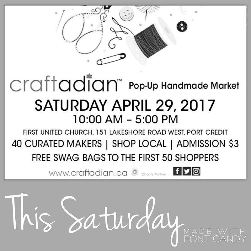Happening this Saturday!
Let's shop local and support our amazing vendor line-up
#craftadian #portcredit