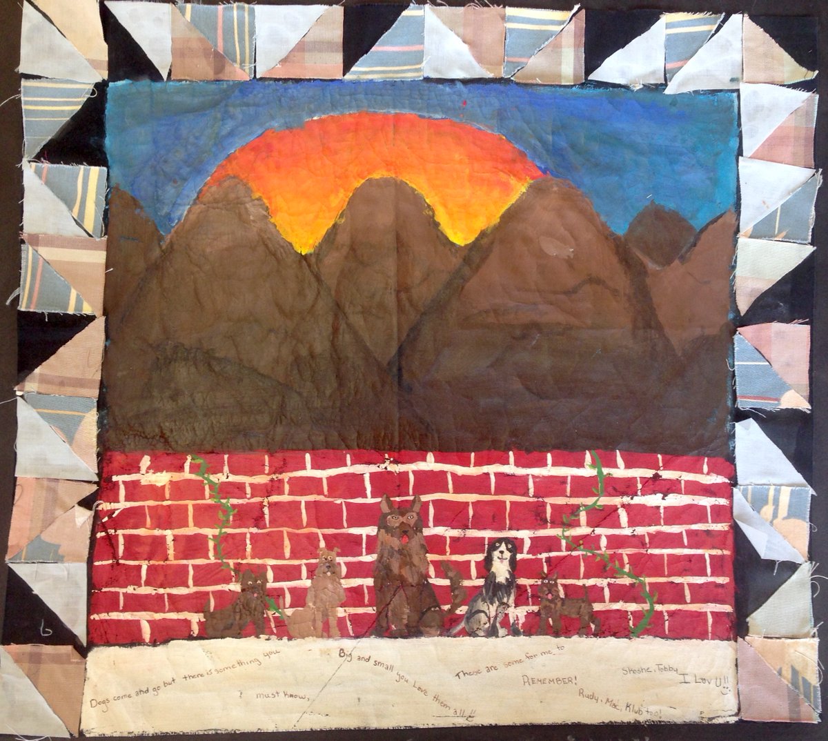 UnfinishedEd's tweet photo. It's been many years; might be time to revisit this #FaithRinggold project. 4th & 6th grade respectively. #imageandtext #arted #storyquilts https://t.co/eZTmJevzLp
