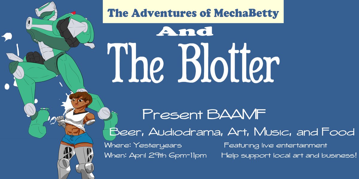 AdvMechaBetty's tweet photo. Join us in #BAAMF in #Carborro for beer, art, music, and delicious food!
https://t.co/CHtQk6N6ll https://t.co/dO9wFMNKNd
