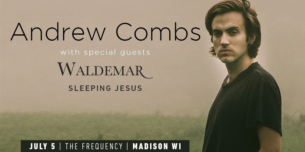 MajesticMadison's tweet photo. JUST ANNOUNCED || ANDREW COMBS
w/ Waldemar &amp; Sleeping Jesus
7:30pm Wed 7/5 @ Frequency
On Sale 4/28 ➜ https://t.co/GHCrn4T5kX https://t.co/mtAovy3b1f
