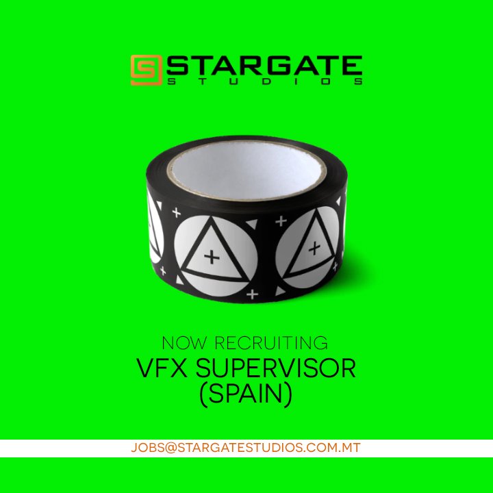 StargateMT's tweet photo. Stargate Studios Malta busca contratar a un supervisor de VFX!. New and exciting opportunity for Spanish Speaking VFX Supervisors in Madrid! https://t.co/n13GwuMSfY