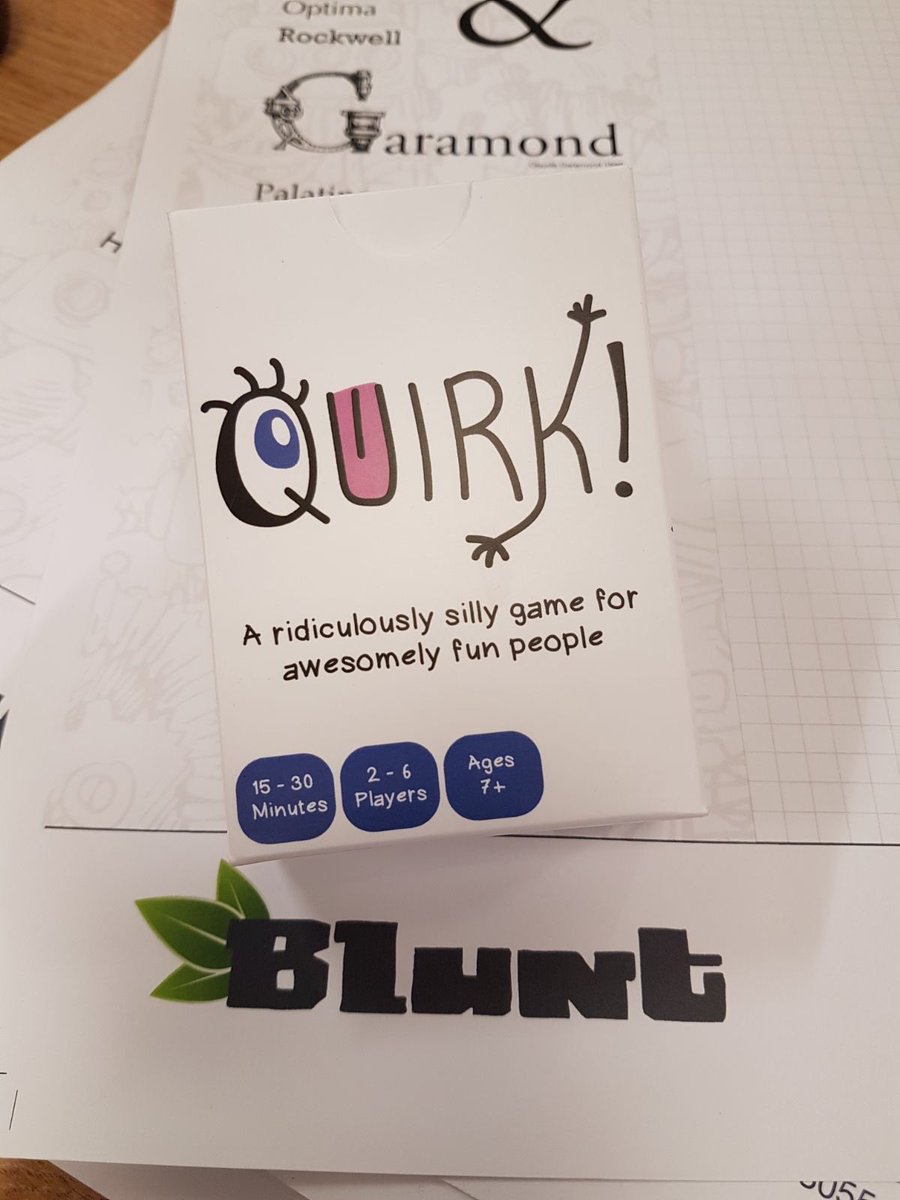 EmmerseStudios's tweet photo. Quirk! is happening thanks to @blunt_print - waiting list for pre-orders will be coming soon! Follow us for more updates. https://t.co/wmeYdh0LHu