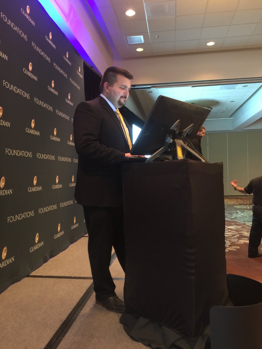 AFScott is running the Guardian Foundations Conference in Texas! Our Enterprise Architect, Vincent Panico, is there setting things up!