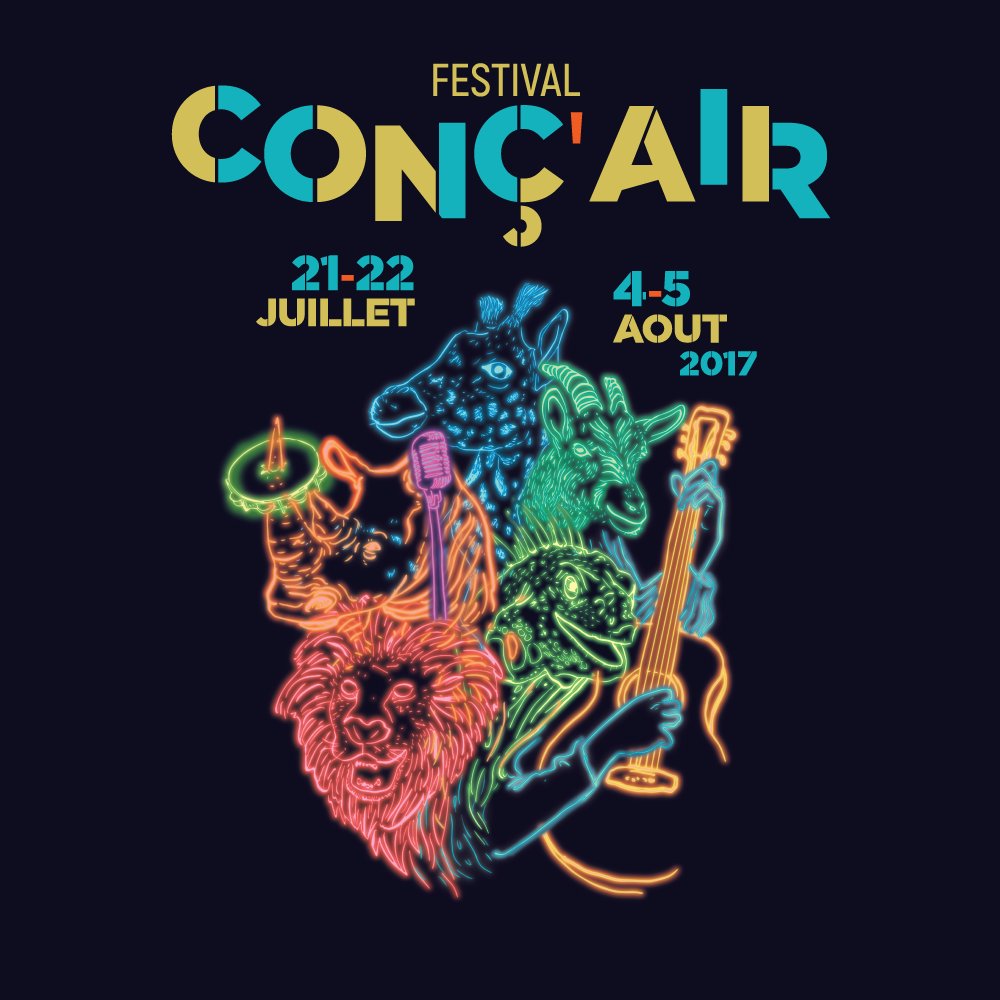 En attendant la programmation complète, voici l'identité visuelle de l'édition 2017 ! Qu'en pensez-vous ?
#Concair2017 #Festival #SaintLouis