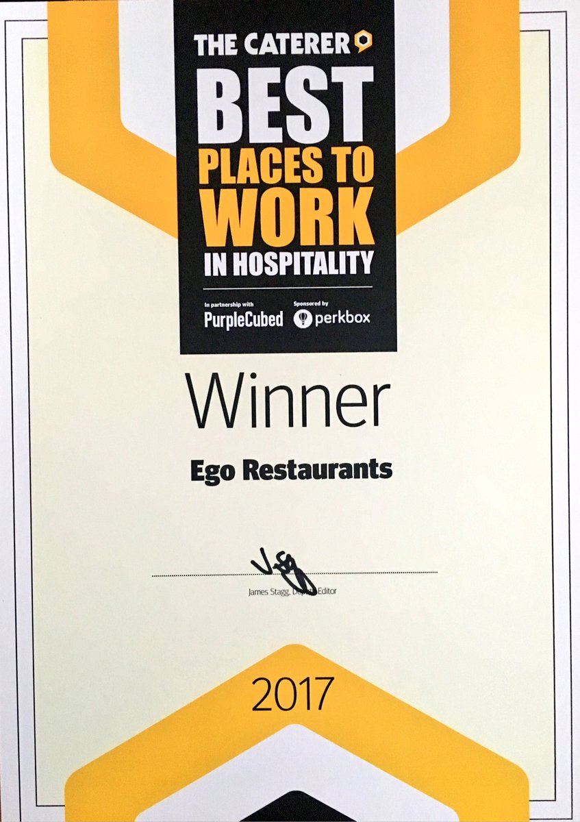 adrianabbey's tweet photo. Whoo-hoo! 🤗 @emmabird06 @longy72 @JamesHorler @Chefneilmorris @GrahamBaker01 @chefmattlee @PurpleCubed @Caterertweets #bestemployees too https://t.co/loJsjR7LHS