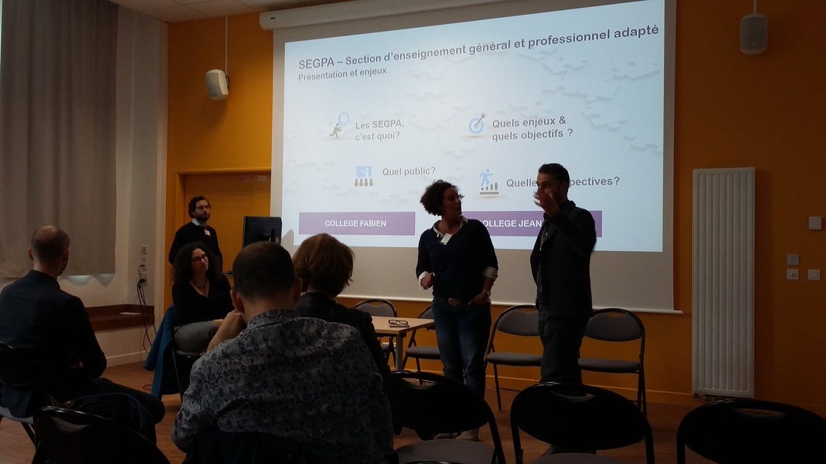 CollectifEmploi's tweet photo. Restitution du parcours #ecole #entreprise destiné aux classes Segpa, au collège Jean Jaures à Saint Ouen @AccentureFrance @SFR https://t.co/Y0vOHcqnj1