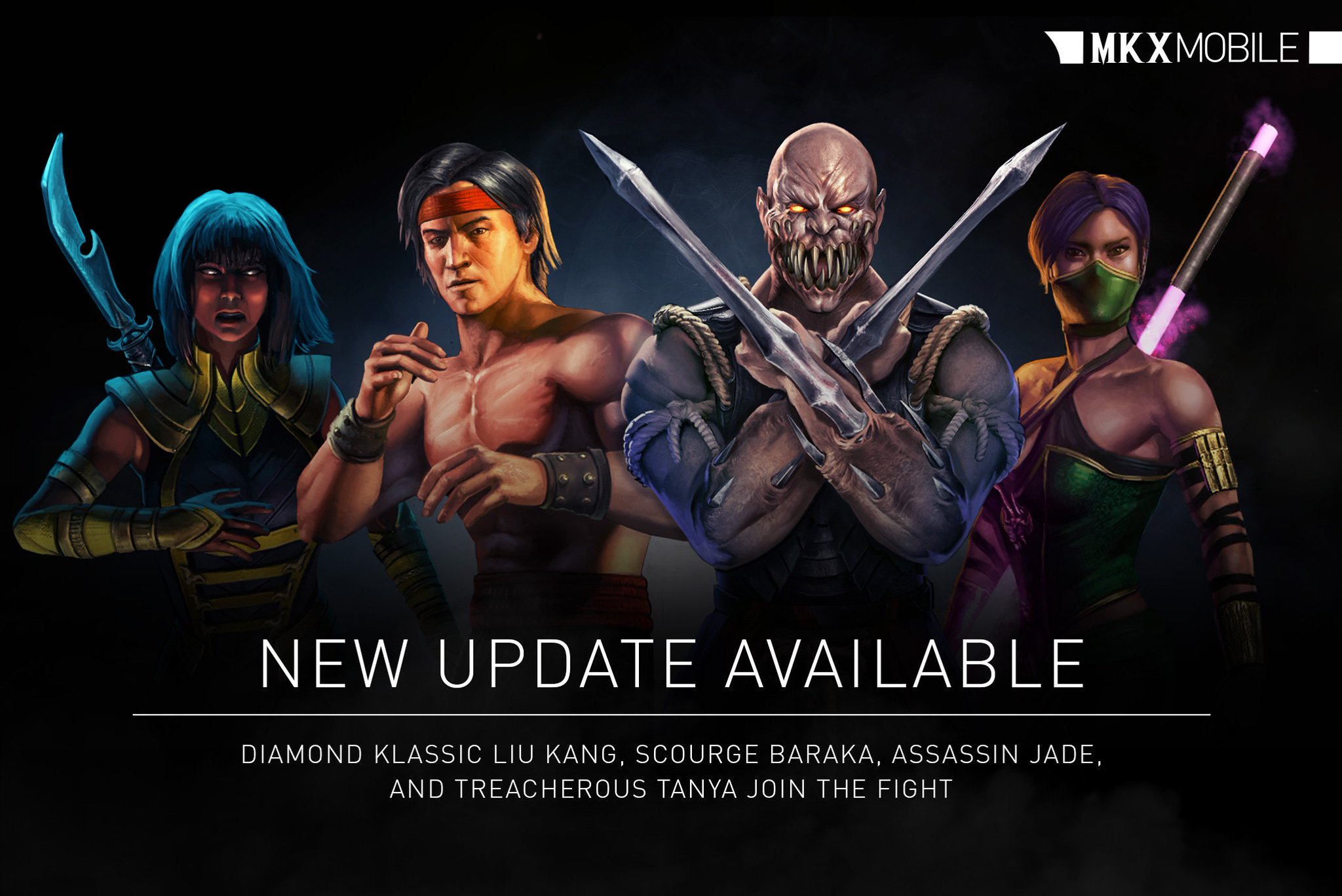 Mortal Kombat 1 on X: Update your #mkxmobile today! Baraka and Jade join  the fight!  / X