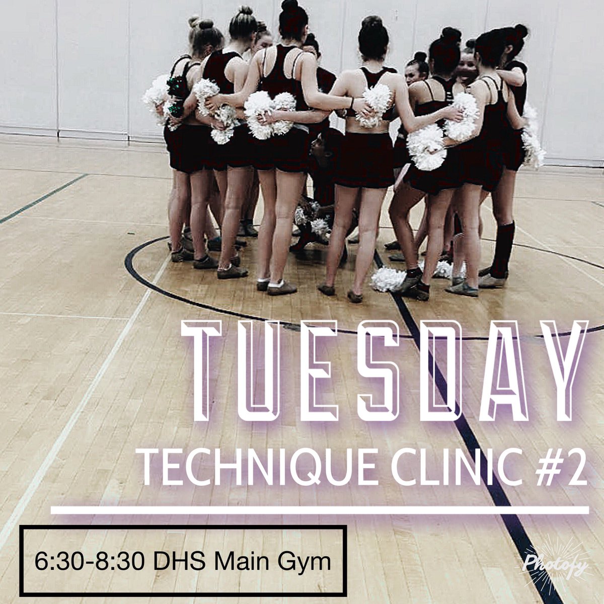 It's Technique Tuesday!! Join us tonight at our 2nd non-mandatory clinic! Tryouts will be here before we know it! Are you ready?! #JVD #DVD