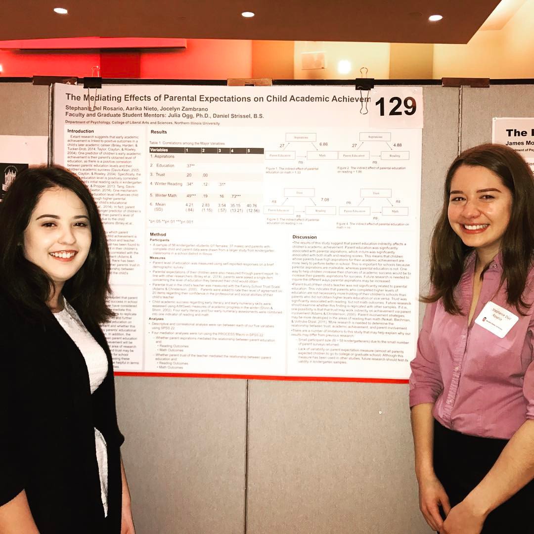 SACNASNIU's tweet photo. SACNAS NIU board member, Stephanie &amp; Aarika presenting their research at #uradniu #UndergradReaseachAndArtistry https://t.co/GjLElw8jKH