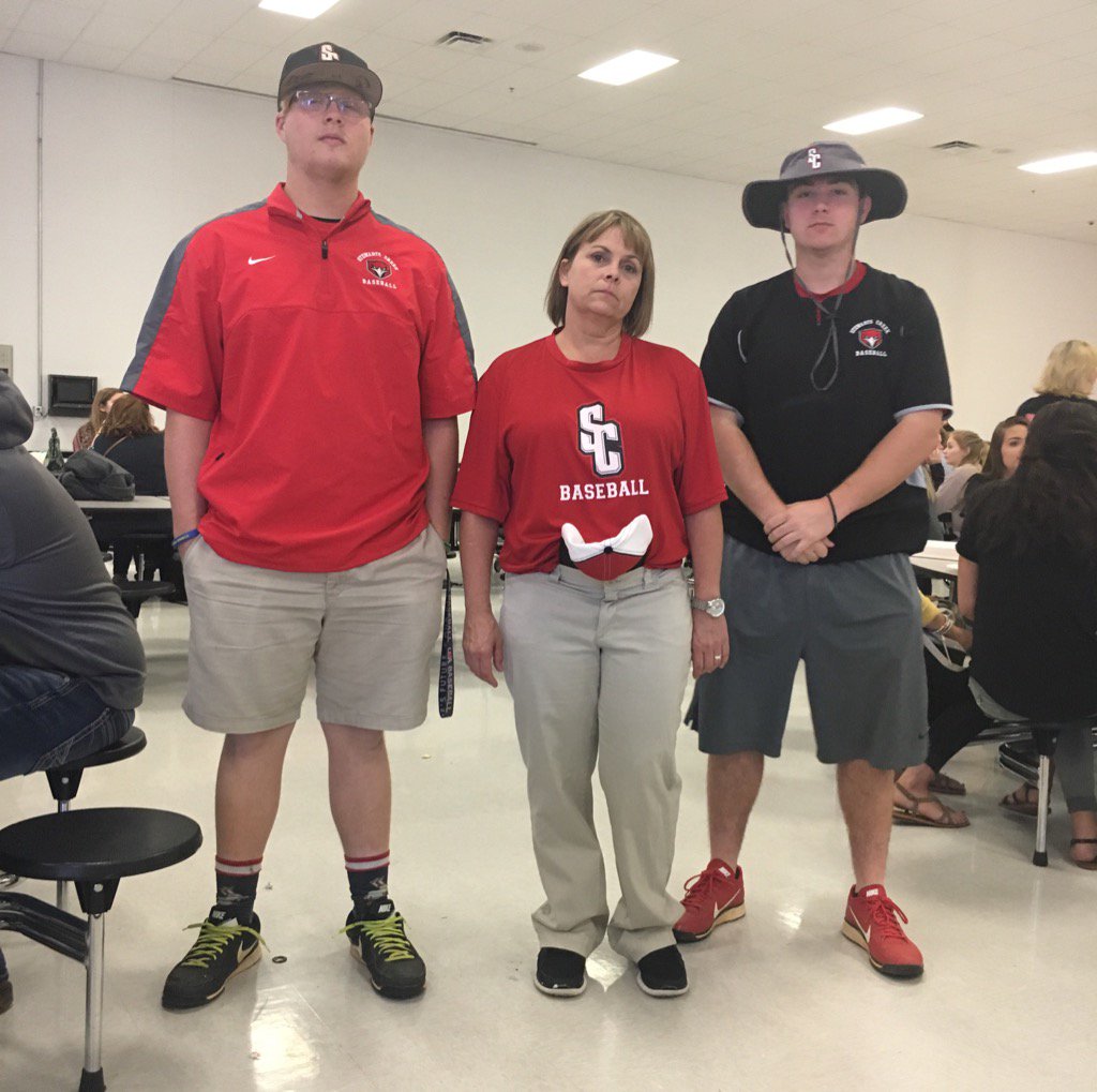 RvhsBest's tweet photo. Don't worry boys, if your coaching staff doesn't show...we got this #seniorweekday2 https://t.co/aWnK0uHt67