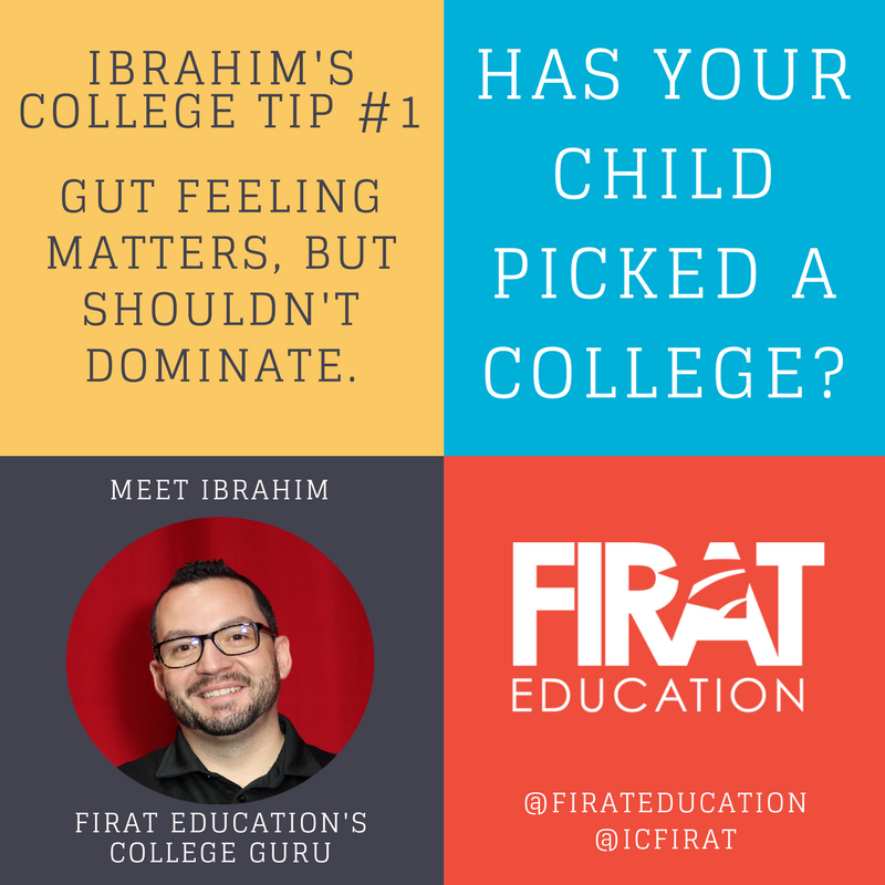firateducation's tweet image. Has your child chosen his/her college? Here&apos;s Ibrahim&apos;s #TutorTip of the day. @icfirat #AskIbrahim #CollegeCounseling #Admissions