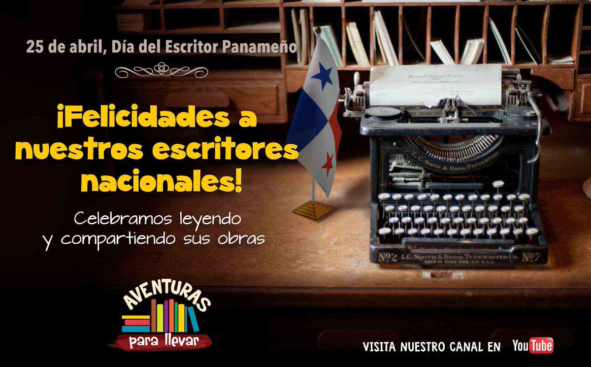 sidusvisual's tweet photo. Felicidades a nuestros escritores panameños. #DíadelEscritor @APLdice @INACPanama @BinalPanama https://t.co/IYEv3grFAG