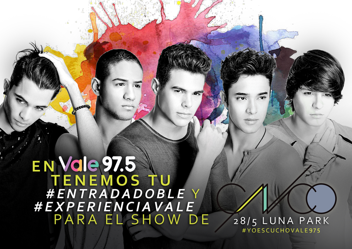 Vale975's tweet photo. Somos la radio que más te acerca a @CNCOmusic ♥
¡Corré la voz!
Sólo nosotros podemos hacer realidad tu sueño de conocerlos
#YoEscuchoVale975 https://t.co/cnRIIu3eYc