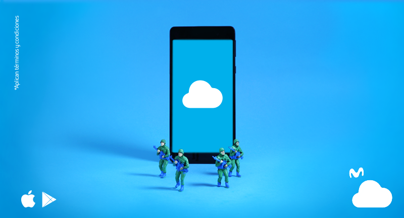 MovistarCo's tweet photo. ¡Todos tranquilos! Sube tus archivos a Movistar Cloud, estarán seguros y tendrás más memoria en tu cel 👆 ☁️ 🔒 
https://t.co/jsD7JE0q7S https://t.co/EYE6Mkp5dO