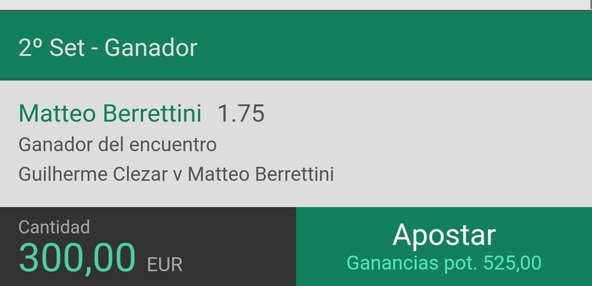 Wingreenpicks's tweet photo. LIVE!! No le ha roto el saque en ninguna ocasión! Stake 3 👌 #tennispick #apuestadeldia #BetOfTheDay  #tennispicks #apuestas https://t.co/biSUaGFLdA