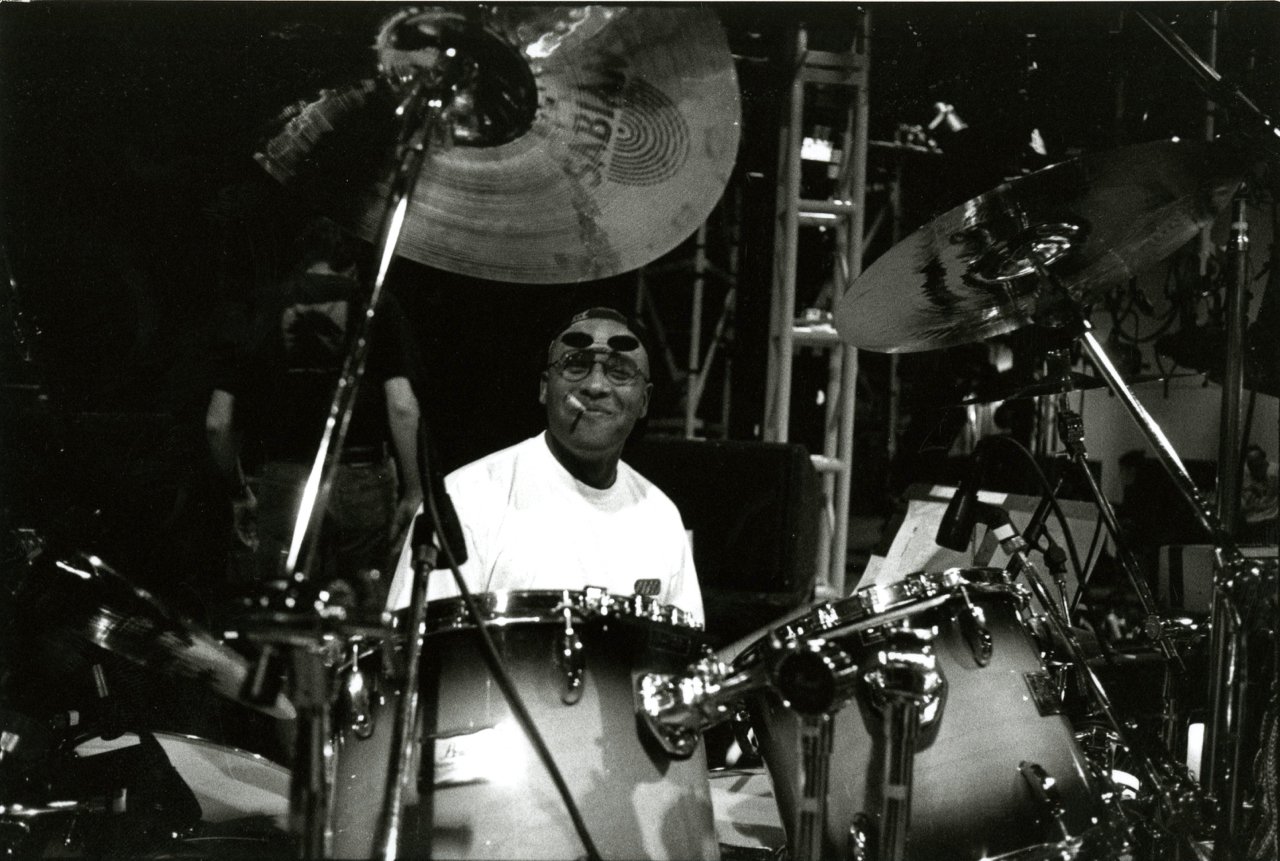 Happy Birthday to The New Guy Steve Ferrone - tour rehearsal - February 1995 ( : Robert Sebree) 37/365 